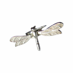 Anillo Libélula móvil XL, plata