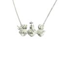 collar sagrados corazones de la Sagrada Familia plata de ley zue joyas