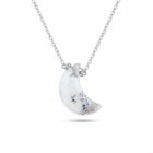 collar de luna moonlight de plata con howlita blanca zuejoyas