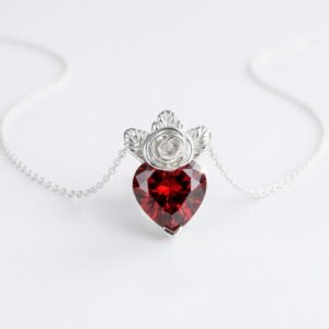 Collar Fiore di Gloria, plata rodinada