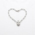 pulsera Sagrado Corazón de jesus plata de primera ley zuejoyas