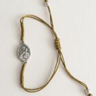 pulsera mater de schoenstatt plata de ley con hilo ajustable Zue Joyas