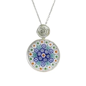 Collar Rosalie Millefiori, plata