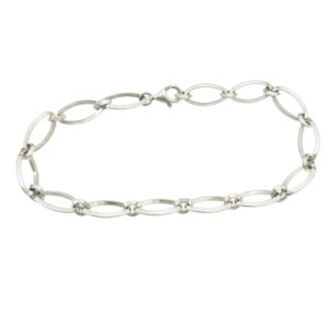 Pulsera Marquise, plata de primera ley