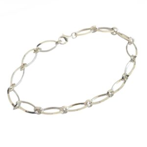 Pulsera Marquise, plata de primera ley