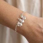 pulsera sagrados corazones plata de primera ley zue joyas