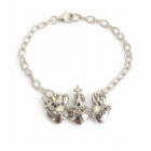 pulsera sagrados corazones plata de primera ley zue joyas