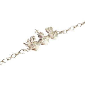 Pulsera Sagrados Corazones, plata de primera ley