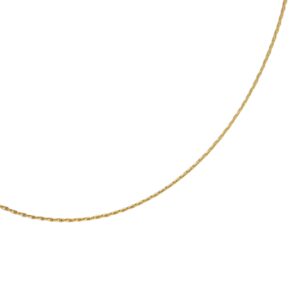 Cadena fina Minimal de plata con baño de oro