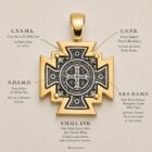 medalla de San Benito inscripciones significado cruz de San Benito zue joyas