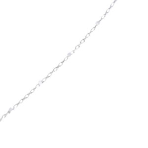 Cadena con microcubitos, plata