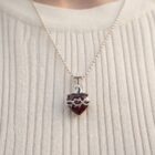 colgante corazon de jesus plata de ley rodinada puesto zue joyas