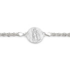 pulsera escapulario virgen del carmen plata de ley zue joyas