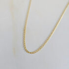 Cadena Oval plata con baño de oro Zue Joyas