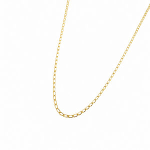 Cadena Oval plata con baño de oro Zue Joyas