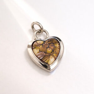 Colgante Cuore Eterno, plata con cristal de Murano