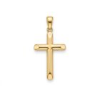 cruz silia plata de ley con baño de oro zue joyas