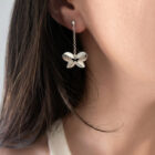 pendientes de mariposas de plata farfalle zue joyas
