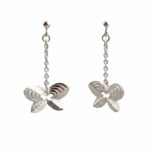 pendientes de mariposas de plata farfalle zue joyas