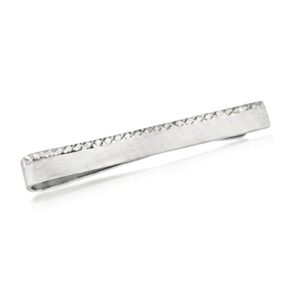 Pisacorbatas de plata de primera ley 925 con grabado diamantado AP Diseño de Joyas zuejoyas