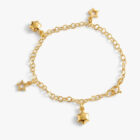 pulsera de estrellas ecos de estrellas plata de primera ley con baño de oro