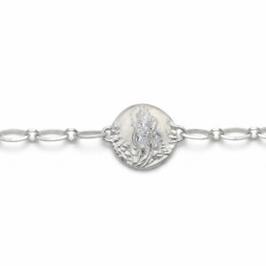 pulsera escapulario virgen del carmen y sagrado corazon de jesus de plata de primera ley Zue Joyas